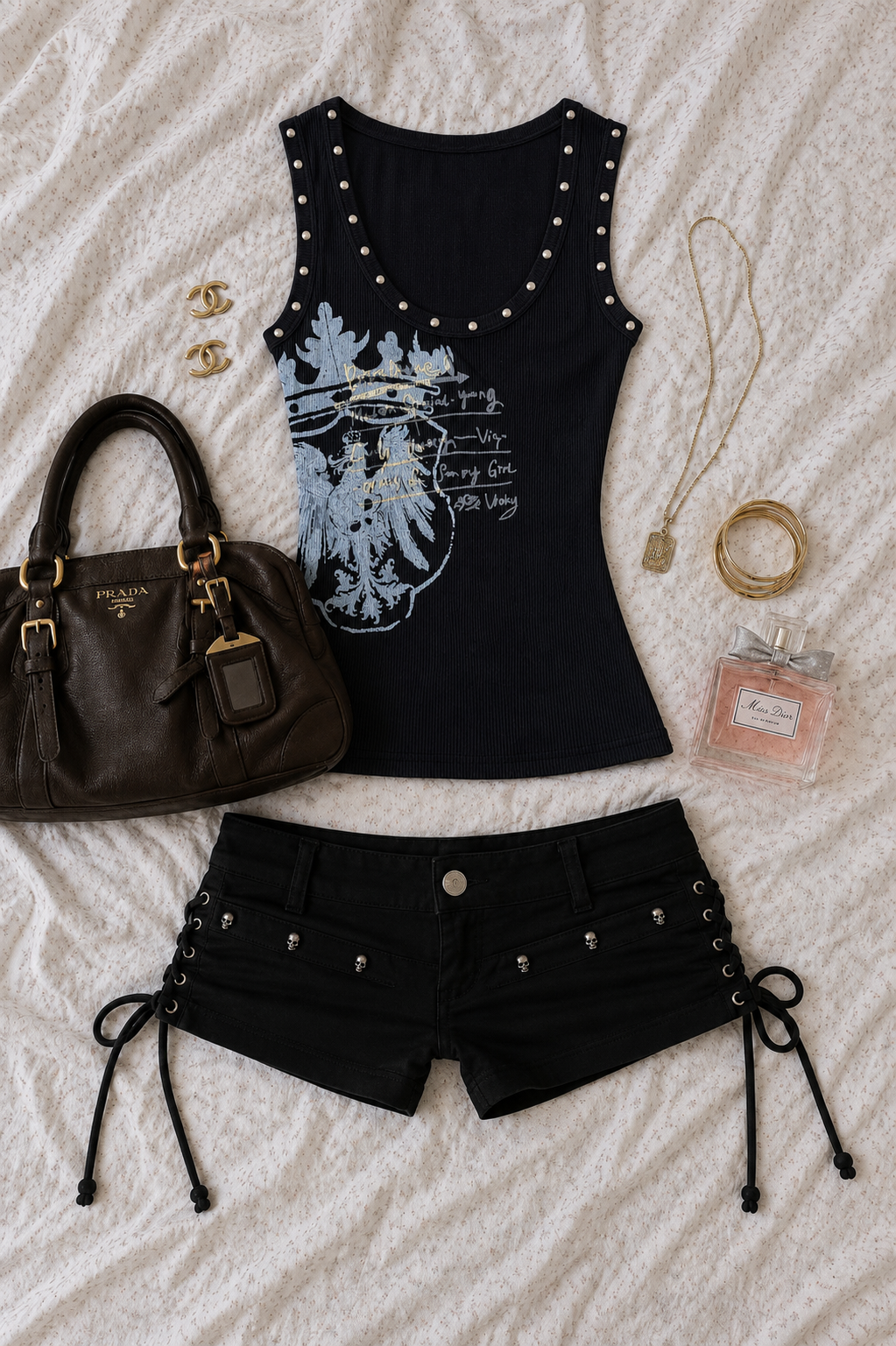 Sleeveless Camisole – Black Tops