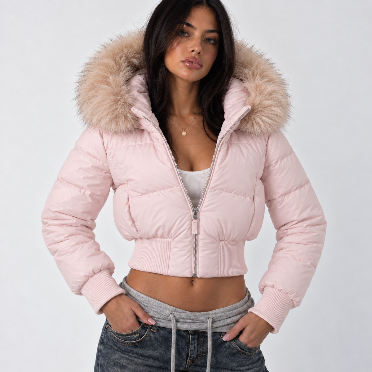 Pink Parkas Coat – Jackets