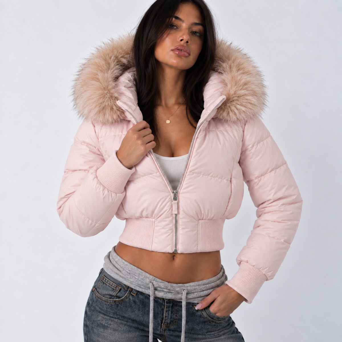 Pink Parkas Coat – Jackets
