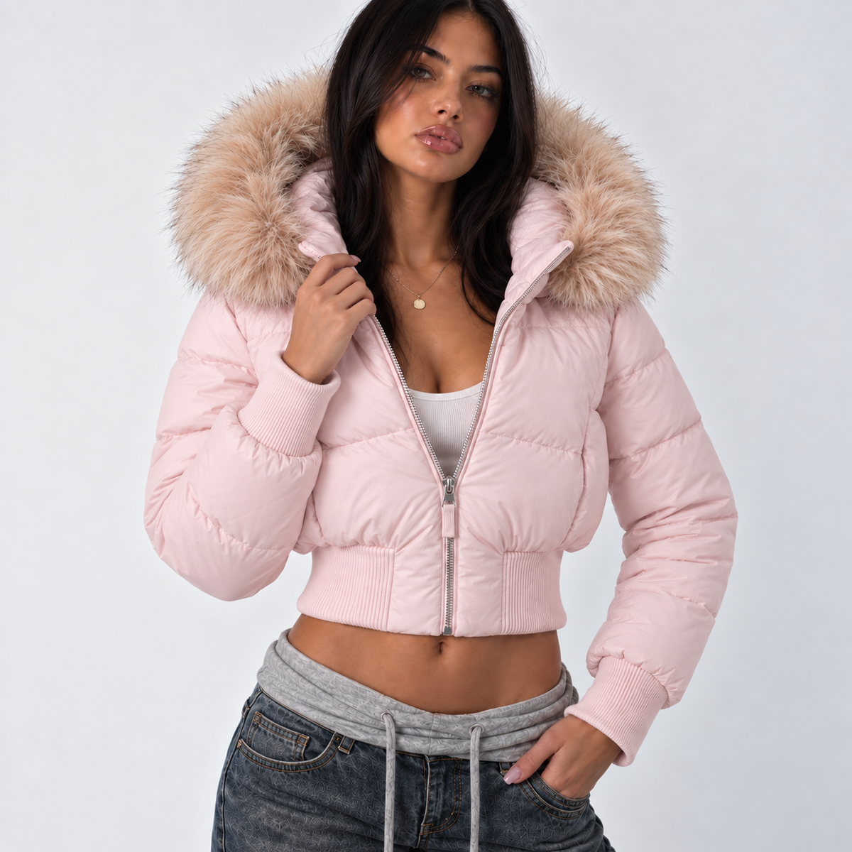 Pink Parkas Coat – Jackets