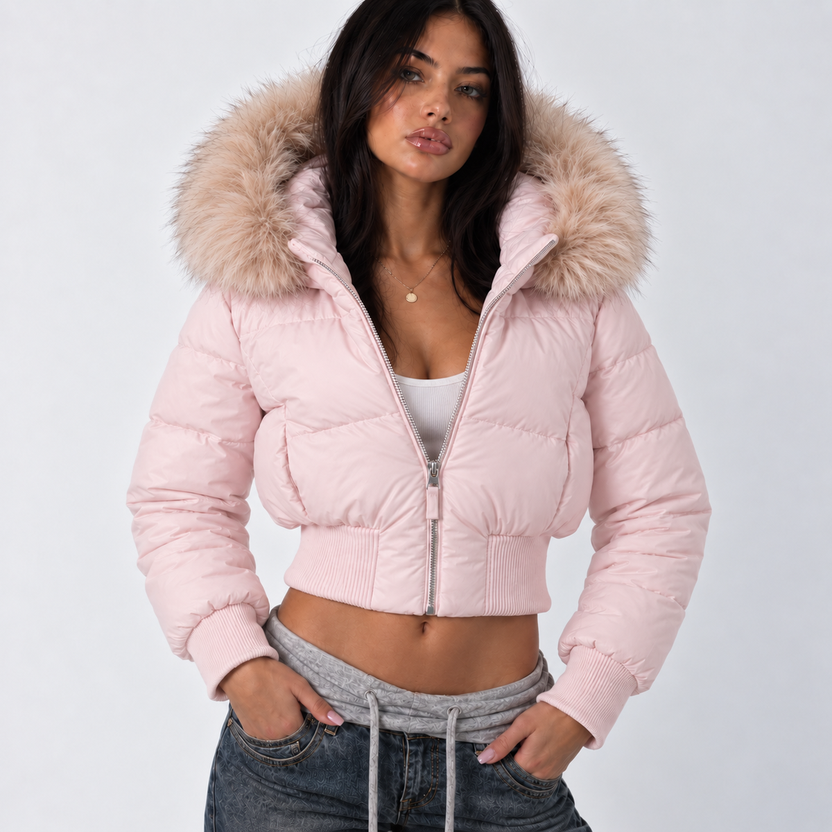 Pink Parkas Coat – Jackets