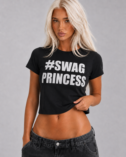#SWAG PRINCESS Top - Short Sleeve T-shirt - Planet Missy