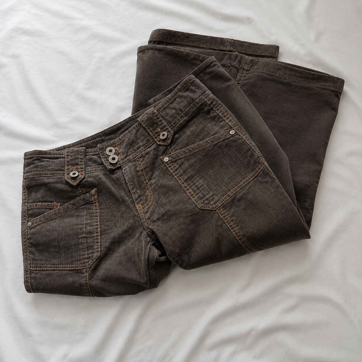 Y2K Brown Flared Jeans