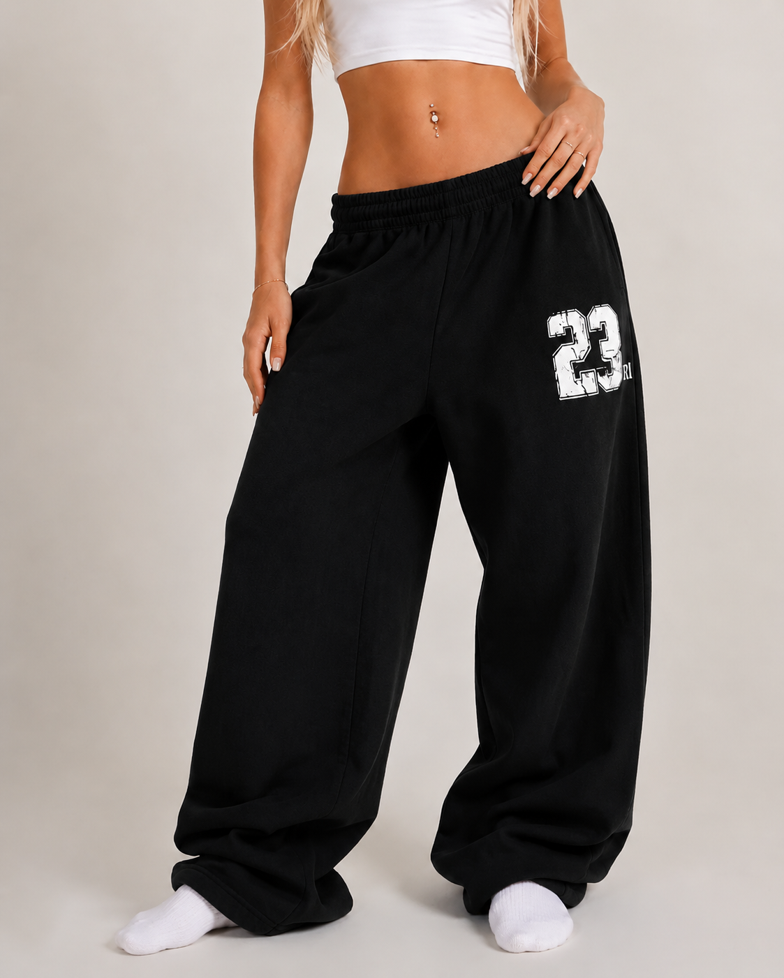Washed Sweatpants – Blue Trousers & Joggers