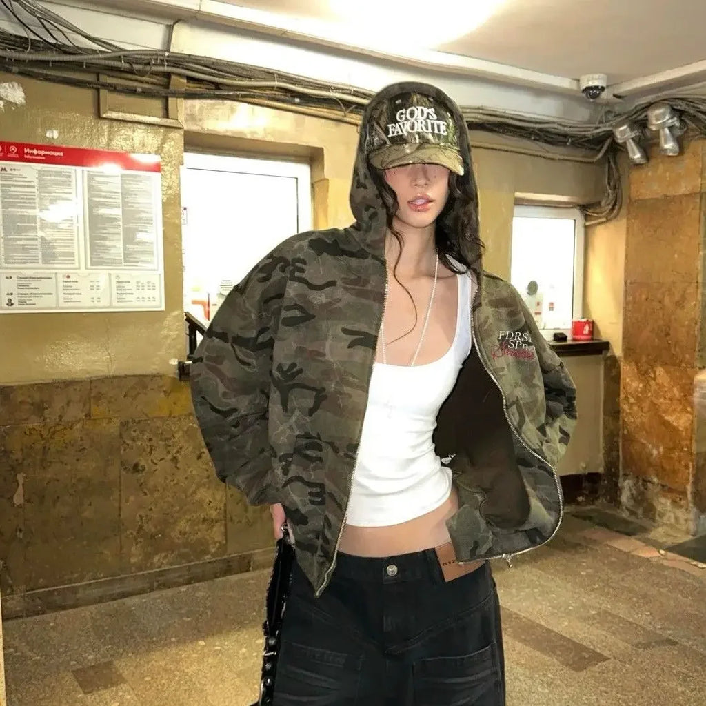 Hooded Camouflage Hoodie – Hoodies & Sweatshirts