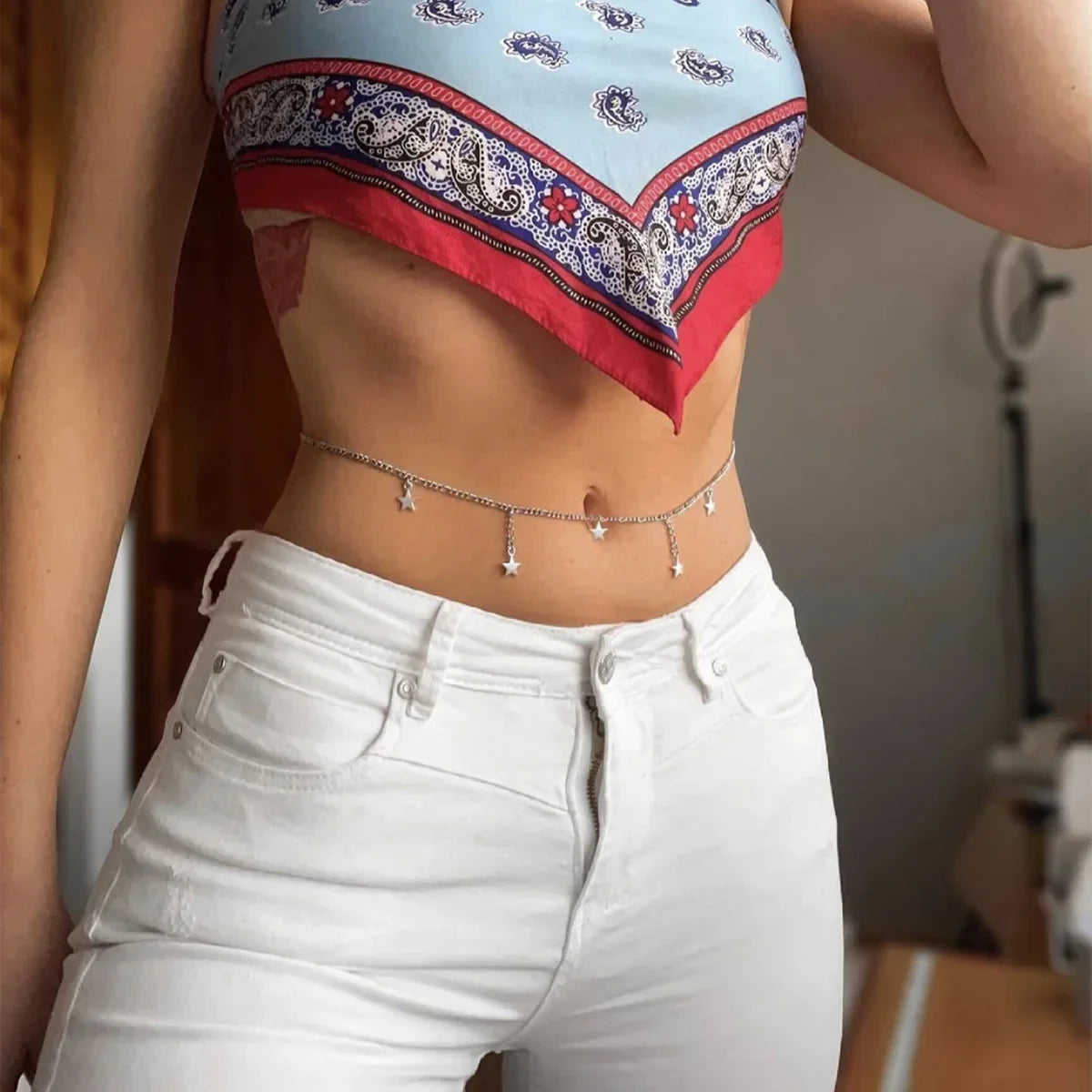 Double Circle Waist Chain