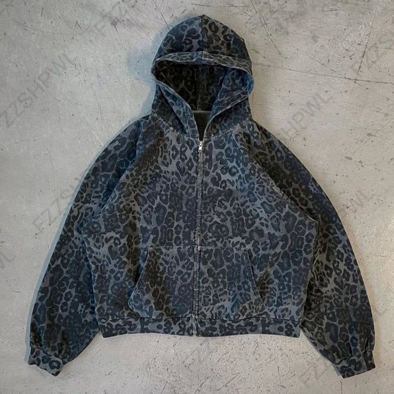 Black Leopard Print Hoodie – Hoodies & Sweatshirts