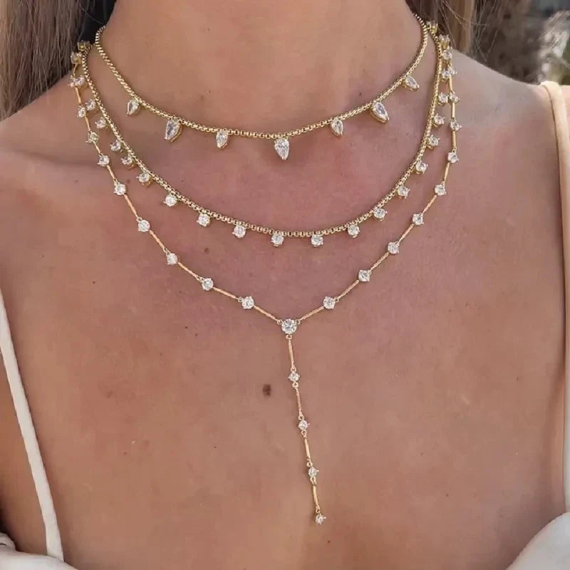 Water Drop Necklace – Gold