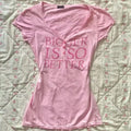 Kaki Tee – Pink Tops