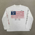 American Streetwear Long Sleeve Top – White