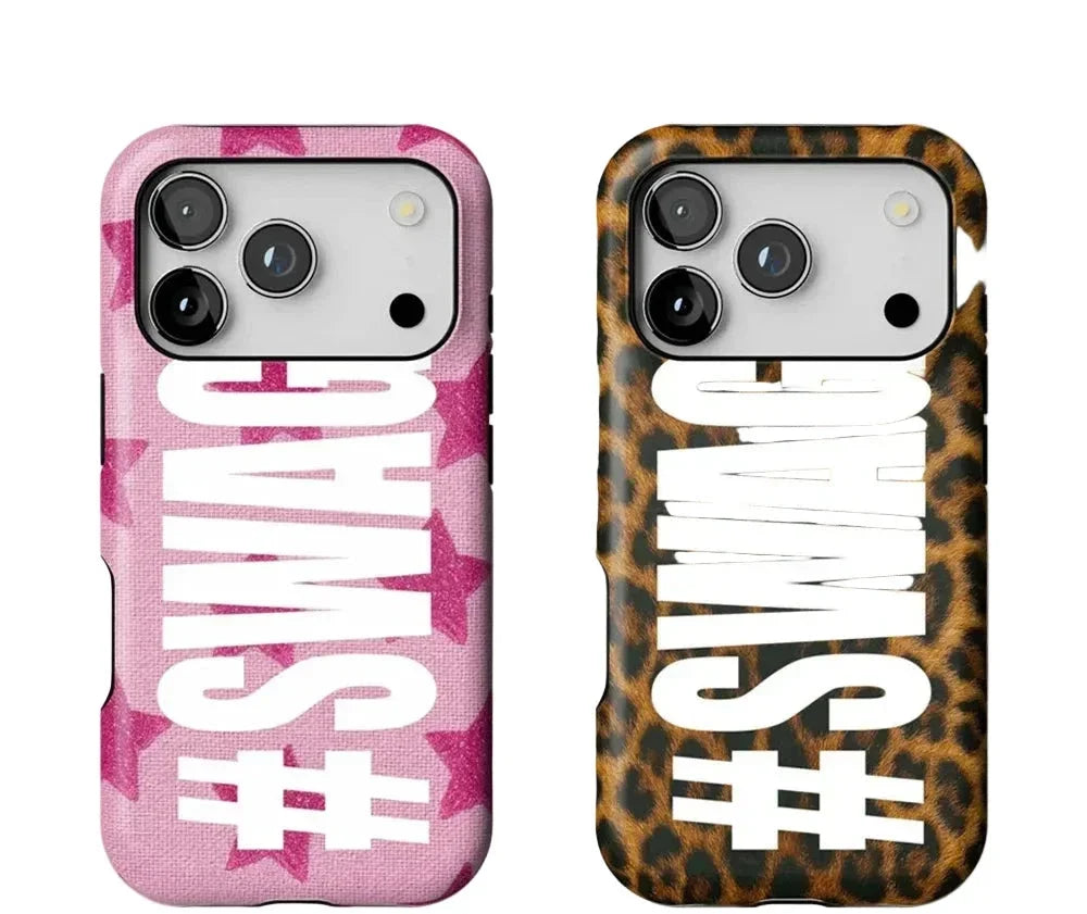 Phone Case for iPhone 17 16 15 14 13 12 11 X XS XR XSMAX 7 8 Air Pro Max Plus Luxury Leopard Swag Double-layer Back Cover - Planet Missy