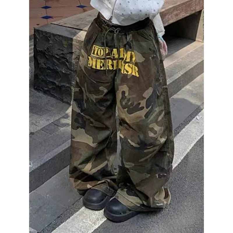 Army Green Baggy Camouflage Pants – Trousers & Joggers