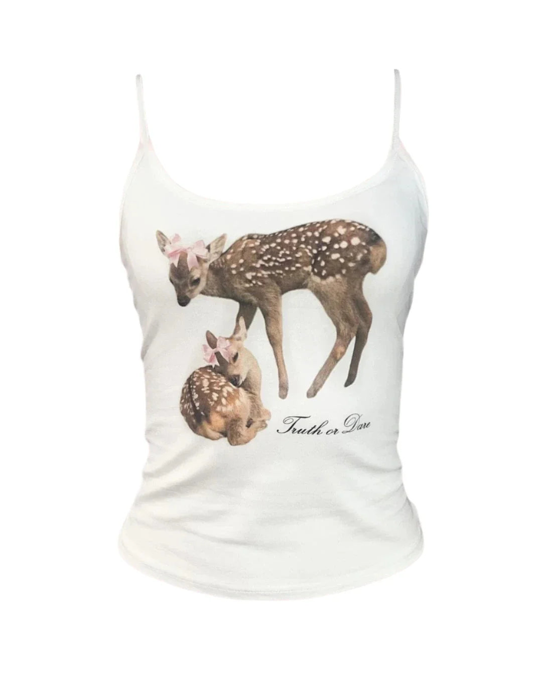 High Street Y2k Tops Gothic Cute Girls Camisole Printing Grunge Crop Tops Clothes Vintage Punk Women Corset Tank Top Baby Tees