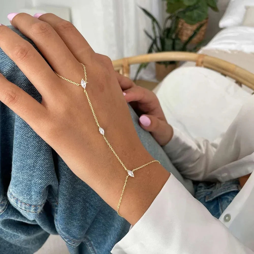 Aurora Hand Chain – Bracelets