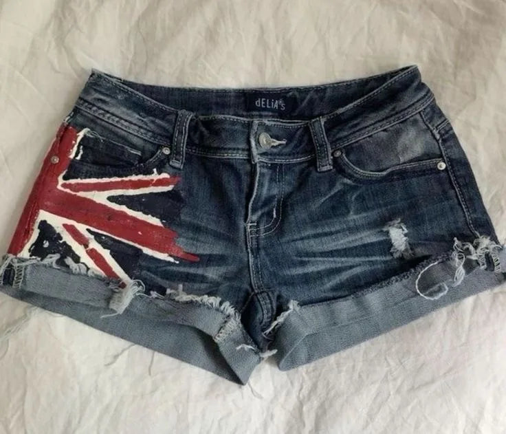 Britain Denim Shorts
