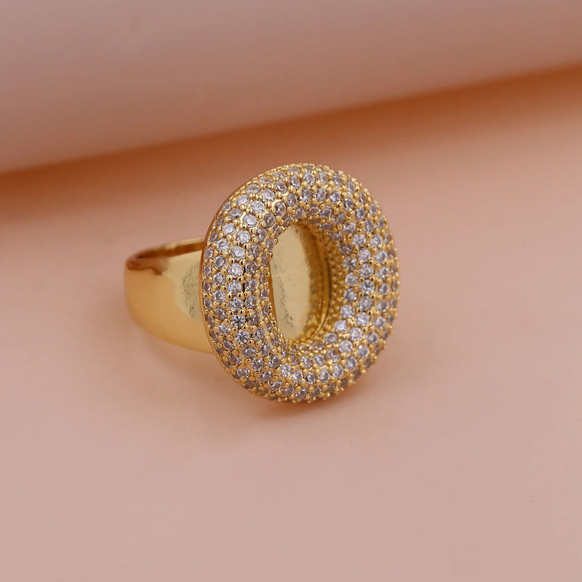 Chunky Letter Rings – Gold
