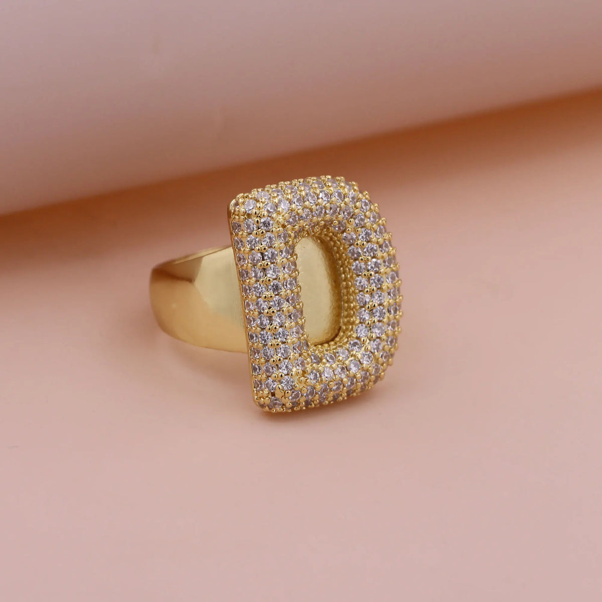 Chunky Letter Rings – Gold