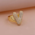 Chunky Letter Rings – Gold