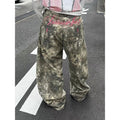 Low-Rise Camo Wide-Leg Jeans - Planet Missy