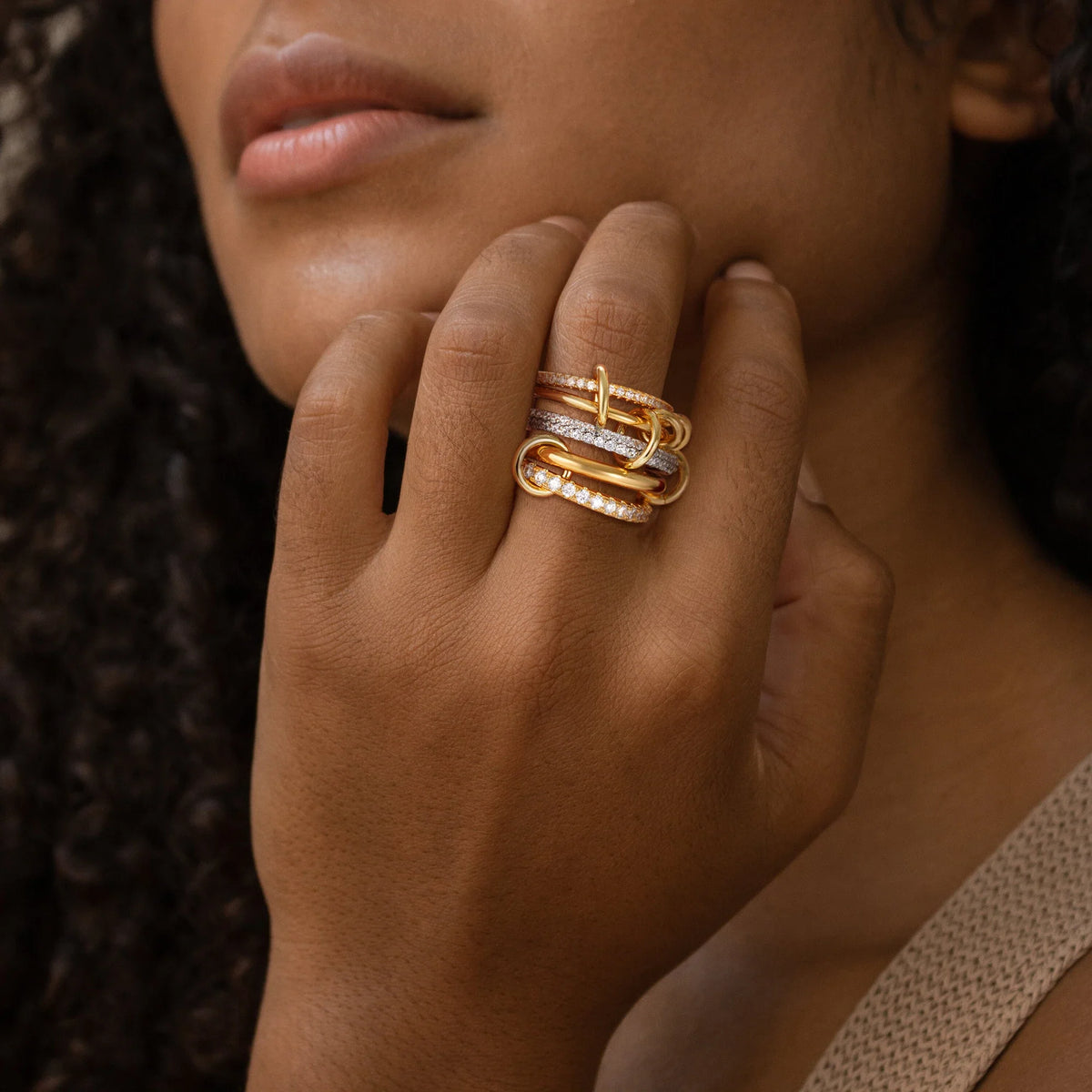 Stainless Steel Multilayer Rings