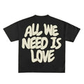 All we need is money / love Tee – Black Tops