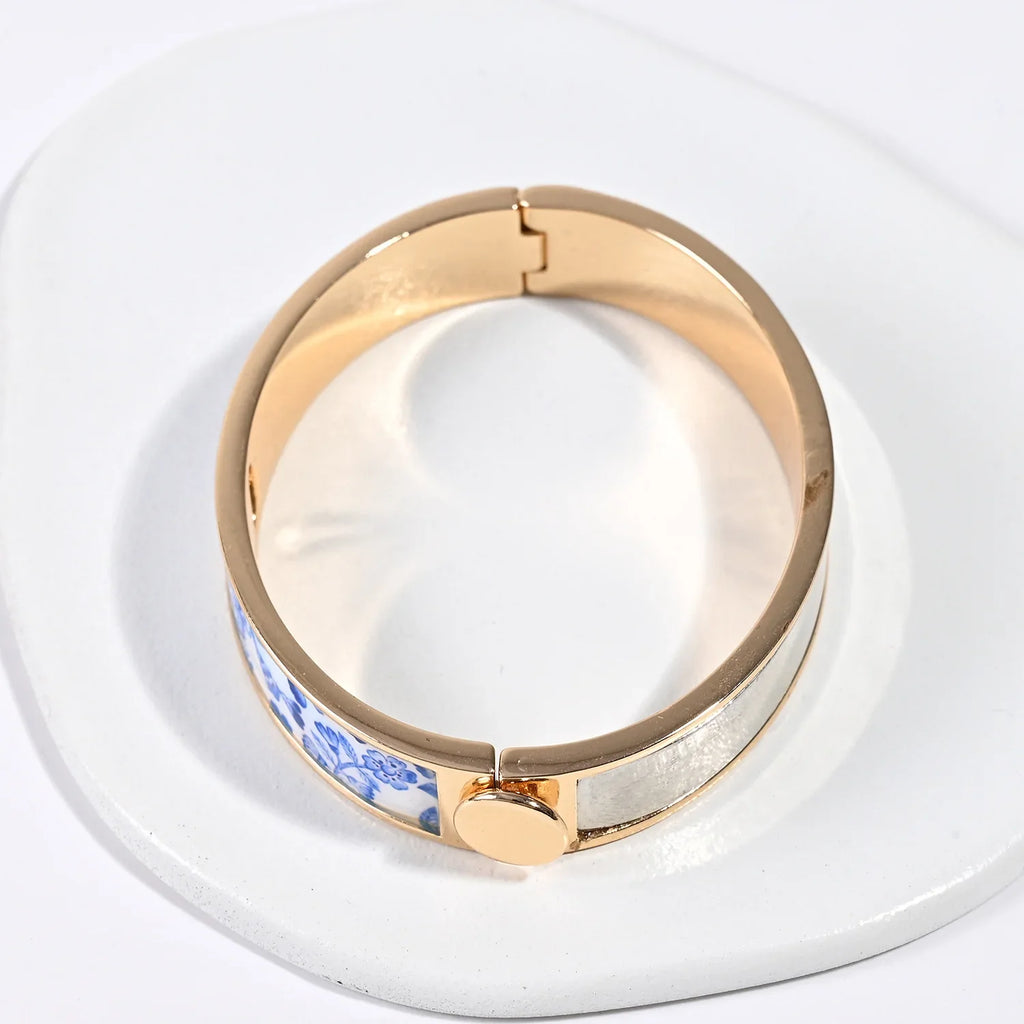 Blue Bloom Bangle