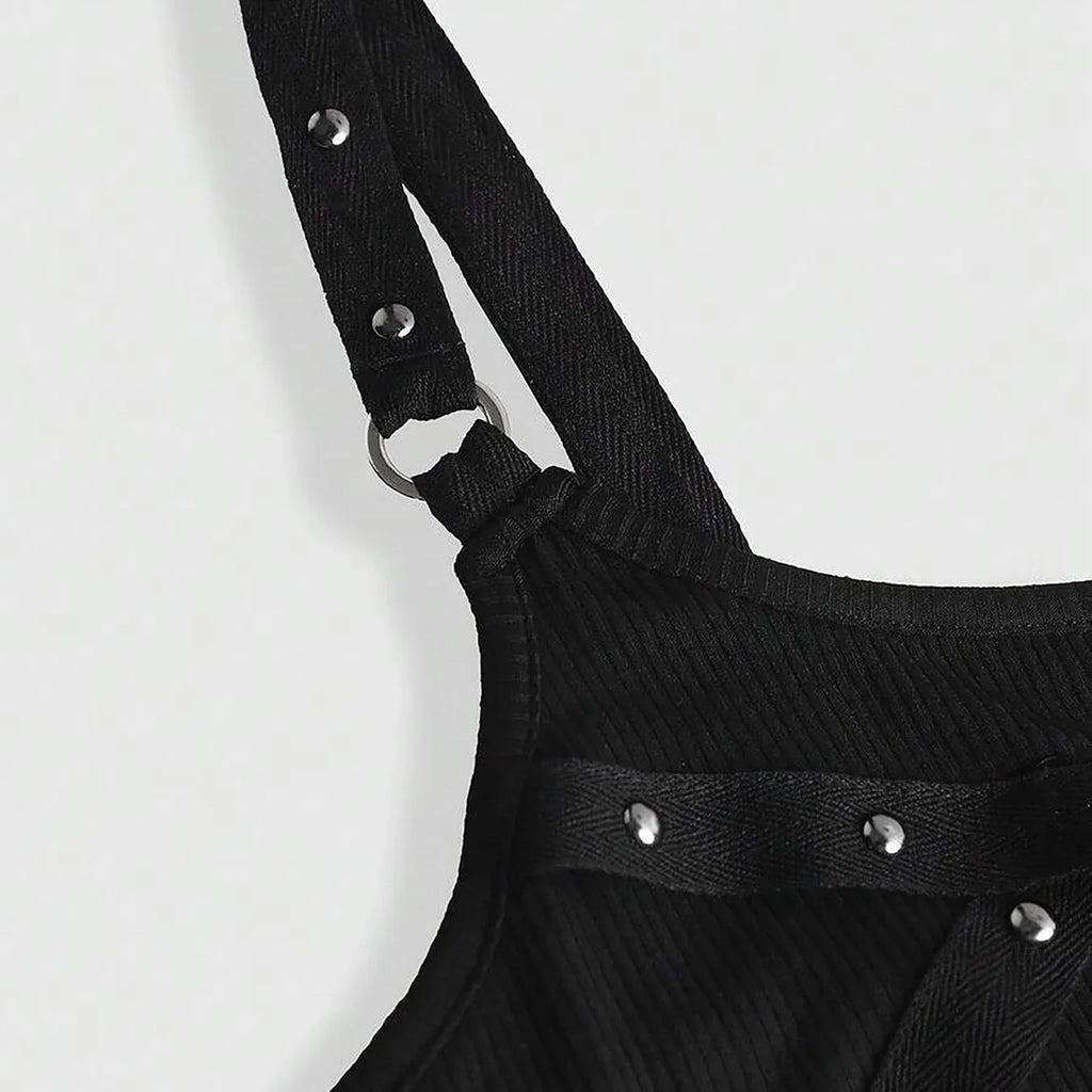 Lace Trim Cami Top – Black