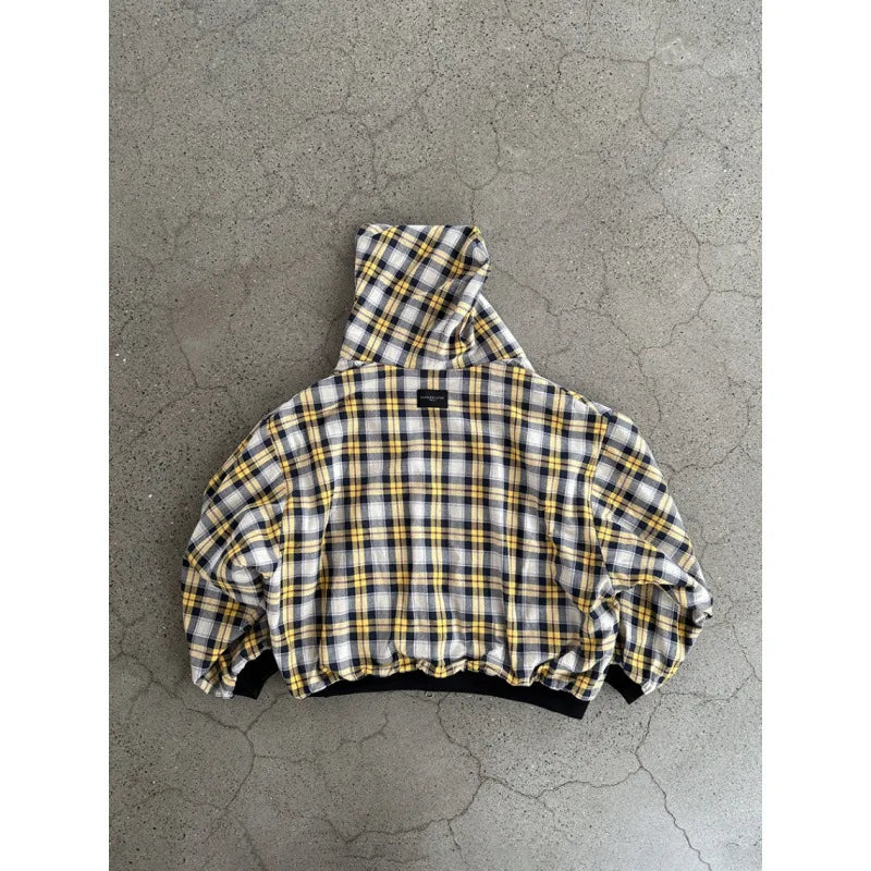Double-Sided Plaid Hoodie – Hoodies & Sweatshirts