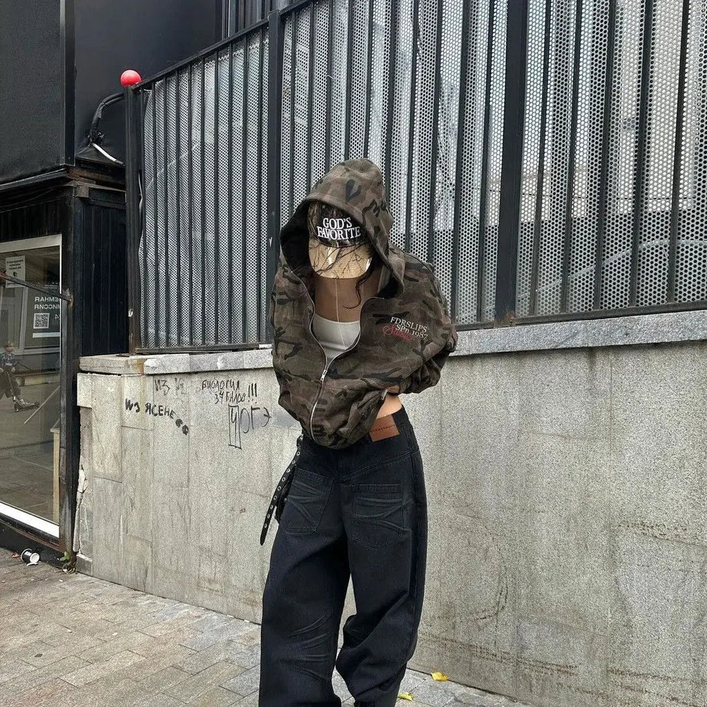 Hooded Camouflage Hoodie – Hoodies & Sweatshirts