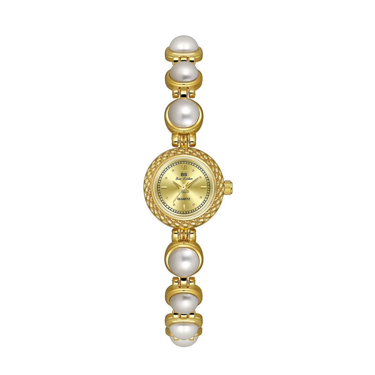 Pearl Quartz – Gold Bracelets