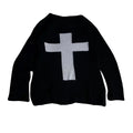 Retro Cross Tee – Black Sweaters