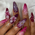24pcs Baby Floral Nails