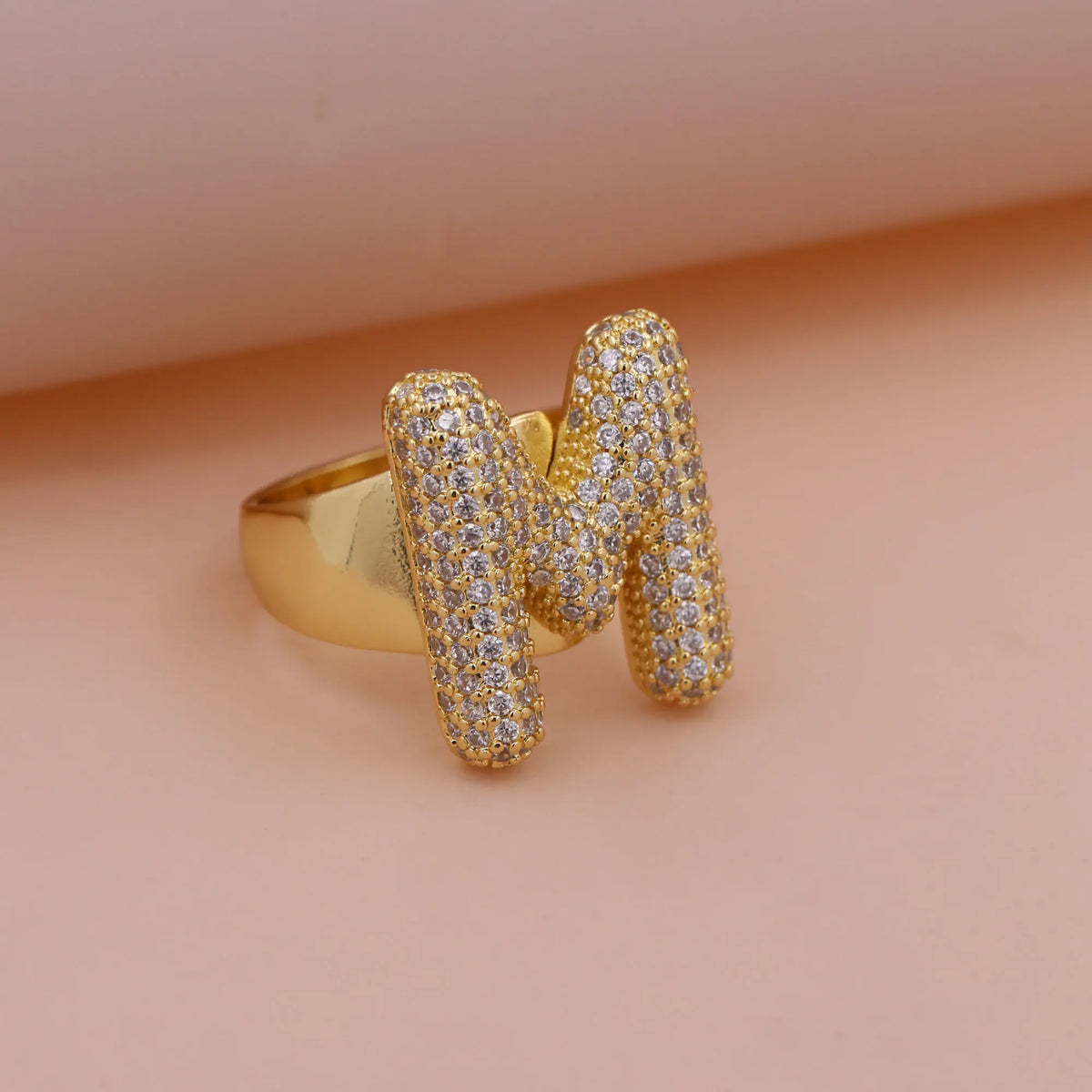 Chunky Letter Rings – Gold