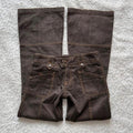 Low Rise Flare Jeans – Brown