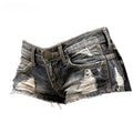 Low Rise Cambri Shorts – Blue