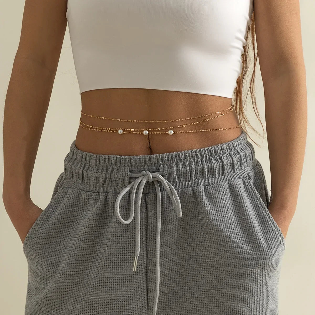Double Circle Waist Chain