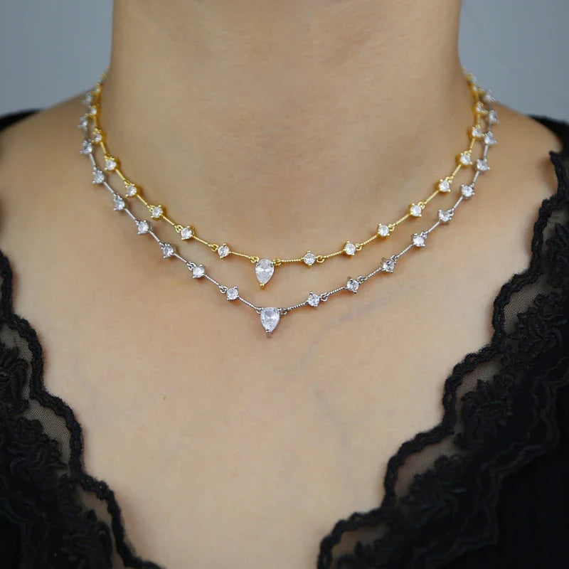 Water Drop Necklace – Gold