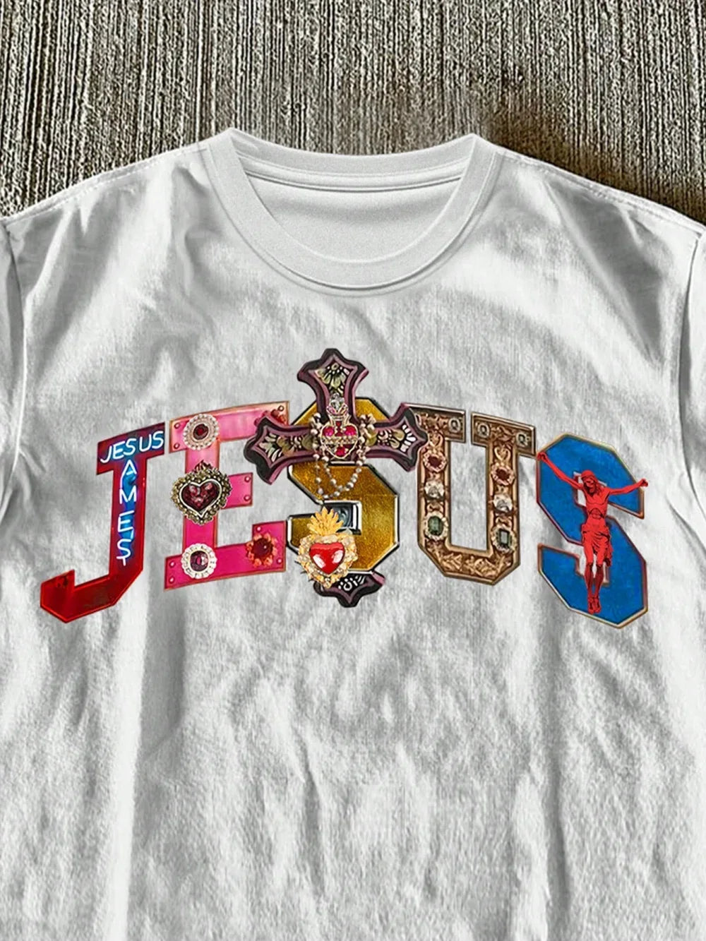 Jesus Printed T-Shirt – White
