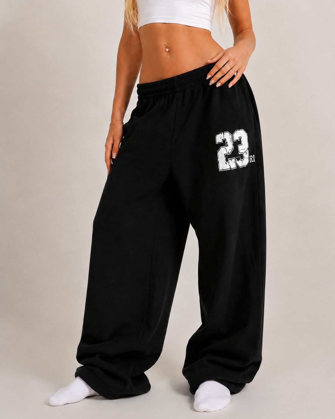 Washed Sweatpants – Blue Trousers & Joggers